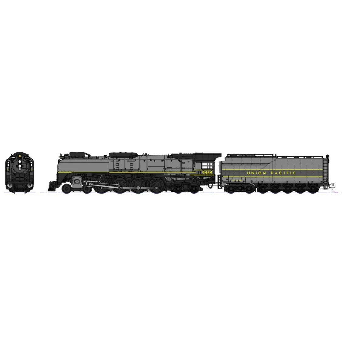 N Scale U.P. FEF Greyhound Steam Locomotive