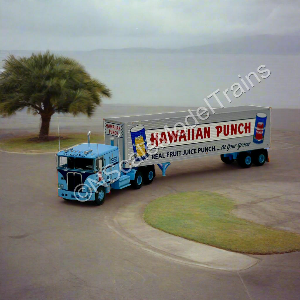 Trainworx N Scale Kenworth K100 & 40’ Trailer Hawaiian Punch