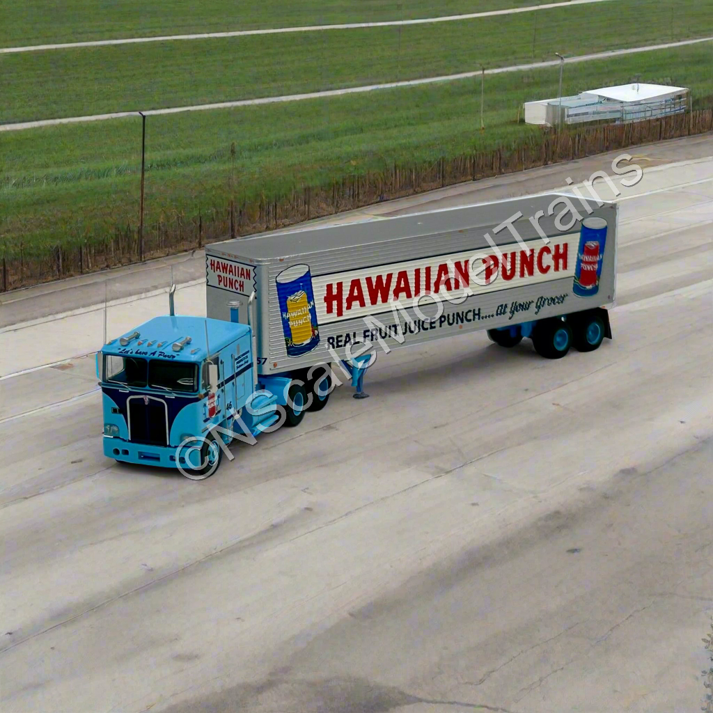 Trainworx N Scale Kenworth K100 & 40’ Trailer Hawaiian Punch