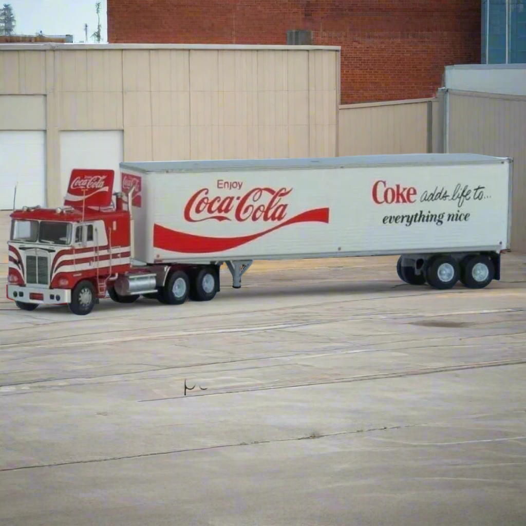 Trainworx N Scale Kenworth K100 & 40’ Trailer Coca-Cola